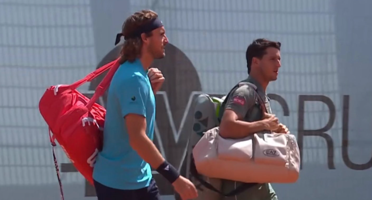 Οι Στέφανος Τσιτσιπάς και Λουτσιάνο Νταρντέρι στη Μαδρίτη / Screenshot