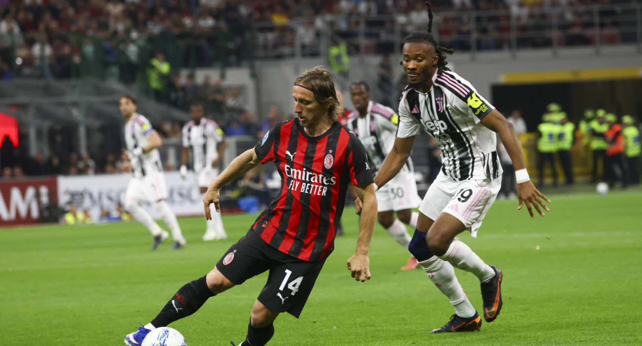 Λούκα Μόντριτς και Κεφρέν Τουράμ στο Μίλαν-Γιουβέντους / Πηγή: Imago