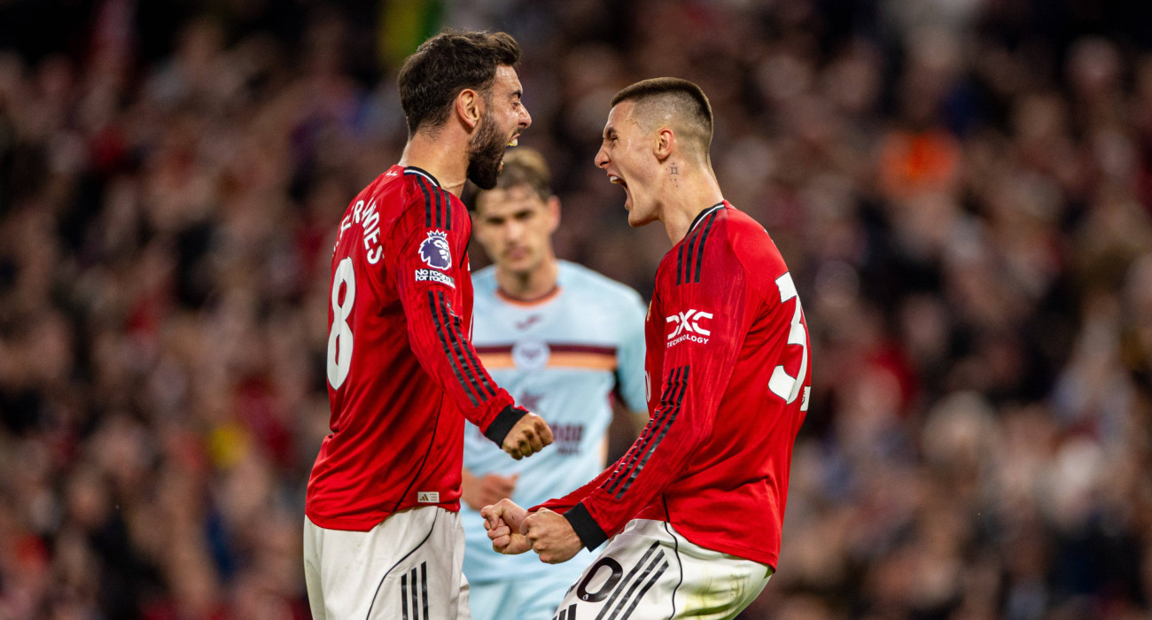 Μπρύνο Φερνάντες και Μπένζαμιν Σέσκο συνεργάστηκαν σε ακόμα ένα γκολ της Μάντσεστερ Γιουνάιτεντ / Πηγή: Imago