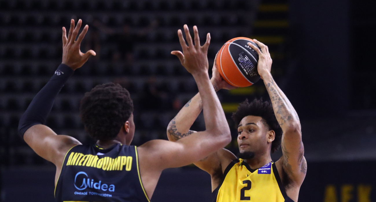 Στιγμιότυπο από το Game 1 ανάμεσα σε ΑΕΚ και Άρη / Πηγή: Eurokinissi