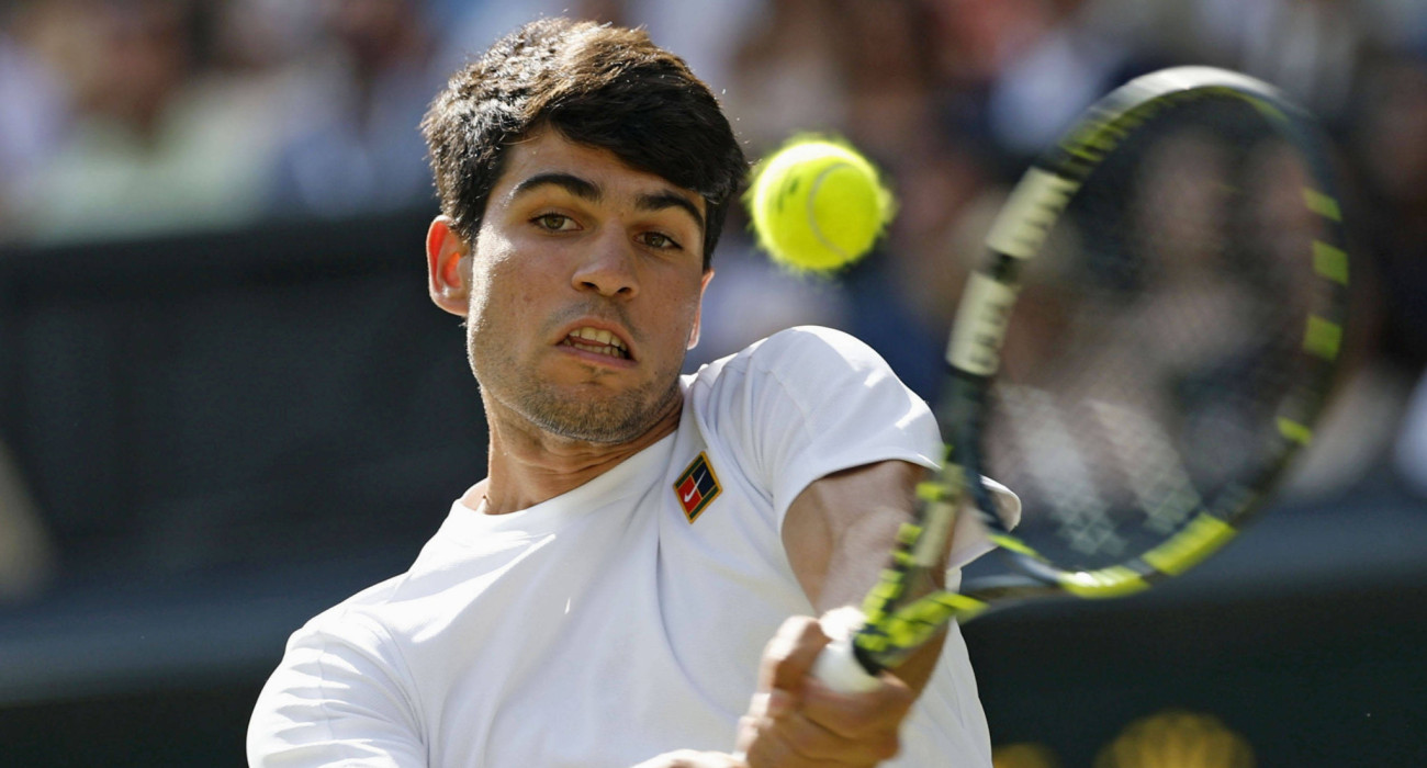 Ο Κάρλος Αλκαράθ στο Wimbledon του 2025 / IMAGO / Kyodo News