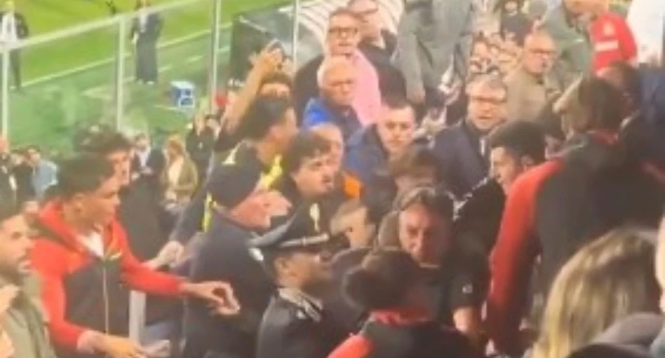 Στιγμιότυπο από την ένταση στα play offs της Serie B / Screenshot