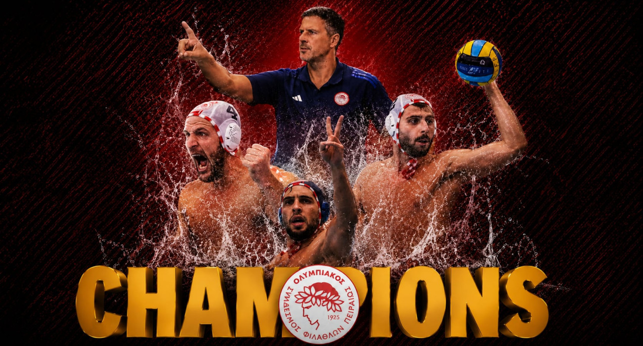 Ο Ολυμπιακός Πρωταθλητής Ελλάδας στο πόλο ανδρών για τη σεζόν 2025/26 / Athletiko