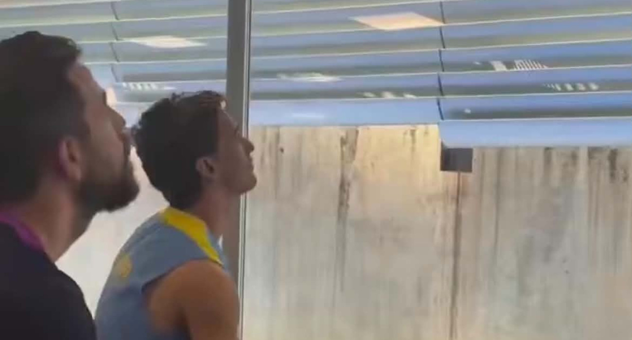 Ο Γκάβι λίγα δευτερόλεπτα πριν ακούσει το όνομα του στις κλήσεις της εθνικής Ισπανίας για το Μουντιάλ / Screenshot