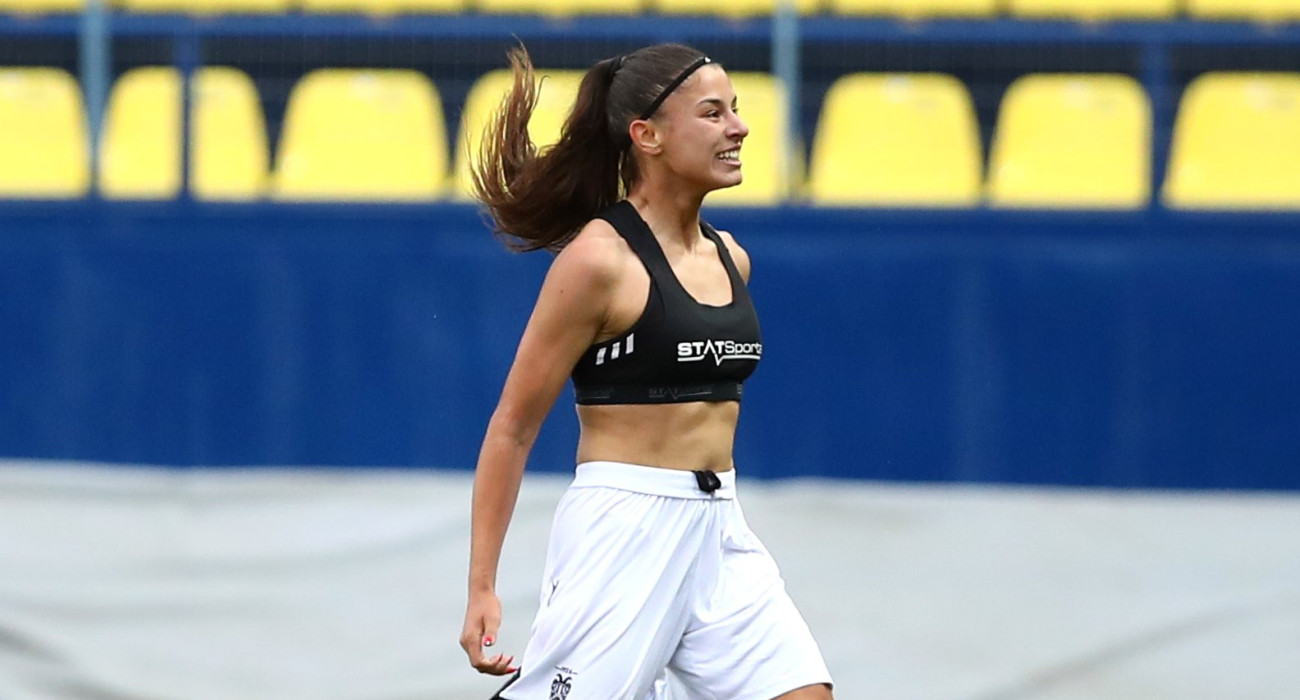 Η Τζούρτζεβιτς το 2-0 για τον ΠΑΟΚ/ Πηγή: Eurokinissi