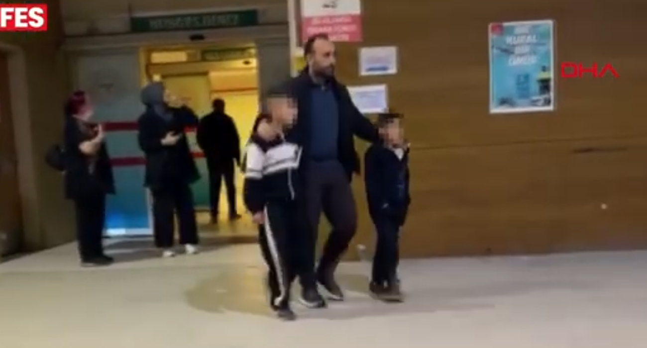 Τα ανήλικα παιδιά που έβαλαν φωτιά στον σύνδεσμο της Φενέρμπαχτσε / Screenshot