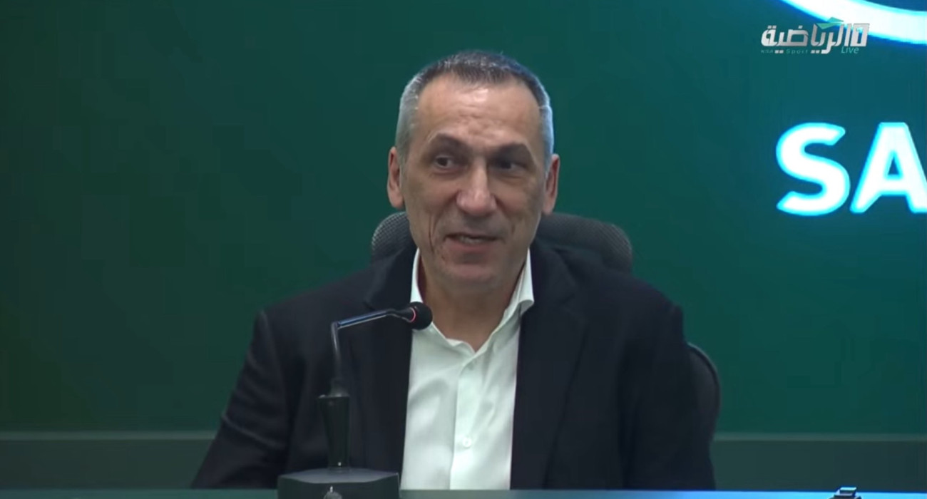 Ο προπονητής της Σαουδικής Αραβίας, Γιώργος Δώνης / Screenshot