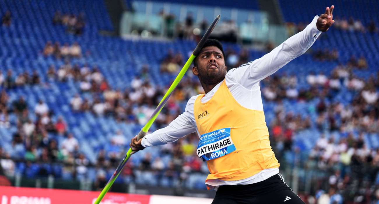 O Ρούμες Ταράνγκα σε βολή του στο Golden Gala / Πηγή: Diamond League