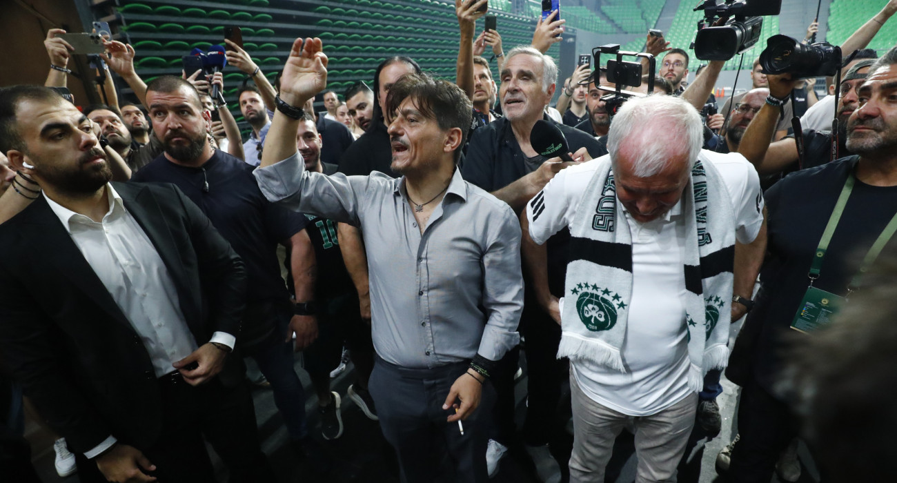 Η δήλωση του Δημήτρη Γιαννακόπουλου στον κόσμο του Παναθηναϊκού, Πηγή: Eurokinissi