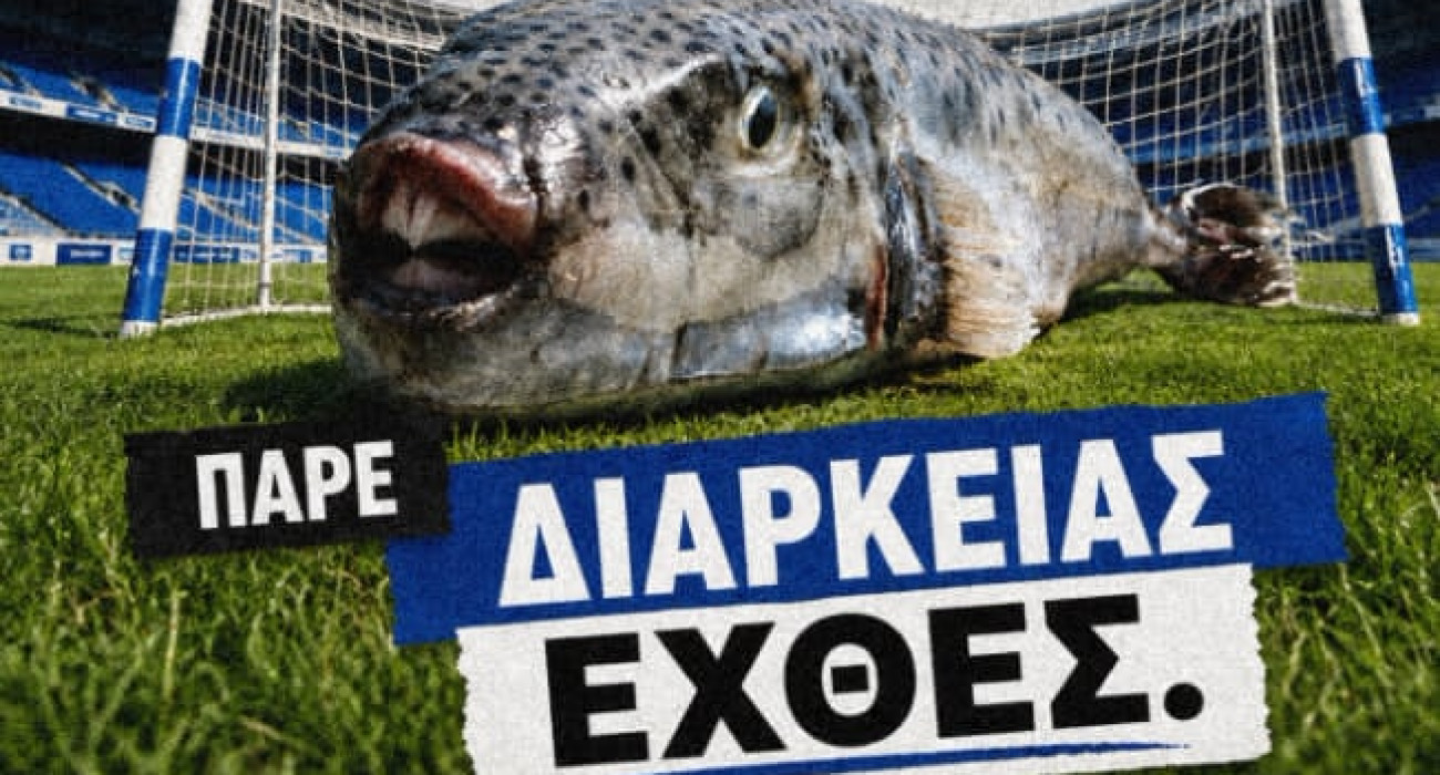 Το εικαστικό του Ηρακλή με λαγοκέφαλο / Screenshot
