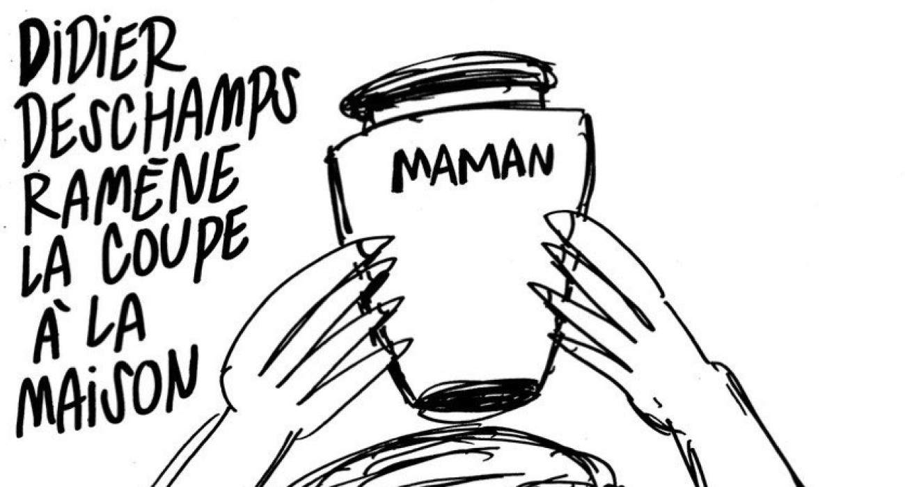 Το εξώφυλλο του Charlie Hebdo για τον Ντεσάμπς/ screenshot