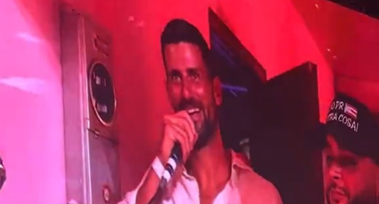 Ο Νόβακ Τζόκοβιτς στη συναυλία του Bad Bunny / Screenshot