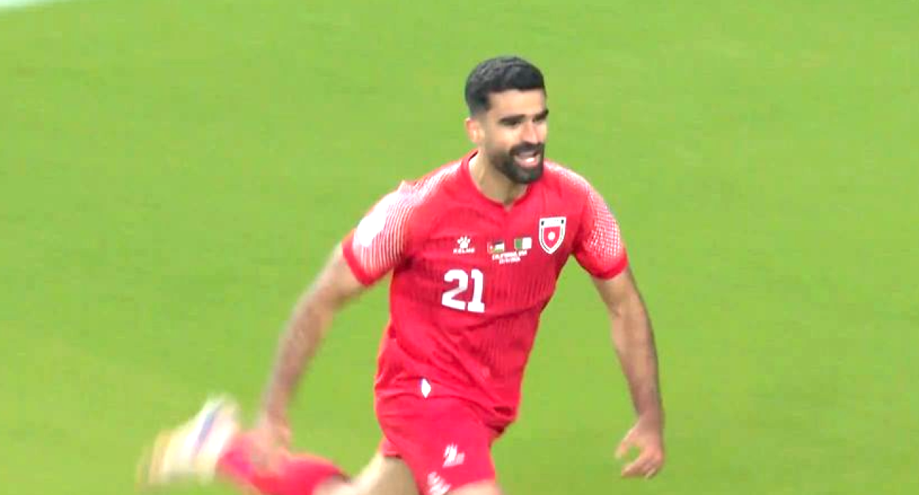 Ο Αλ Ρασντάν σκόραρε για το 1-0 της Ιορδανίας / Screenshot