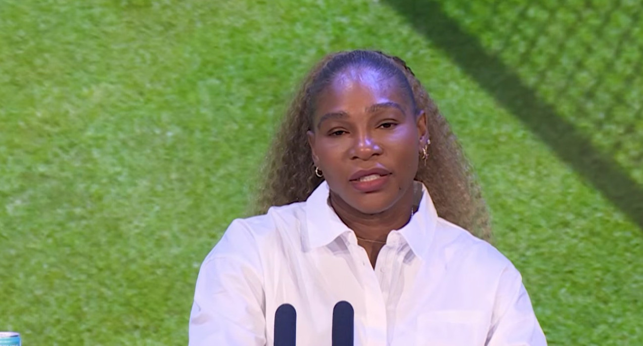 Η Σερένα Γουίλιμας στη συνέντευξη Τύπου του Wimbledon / Screenshot
