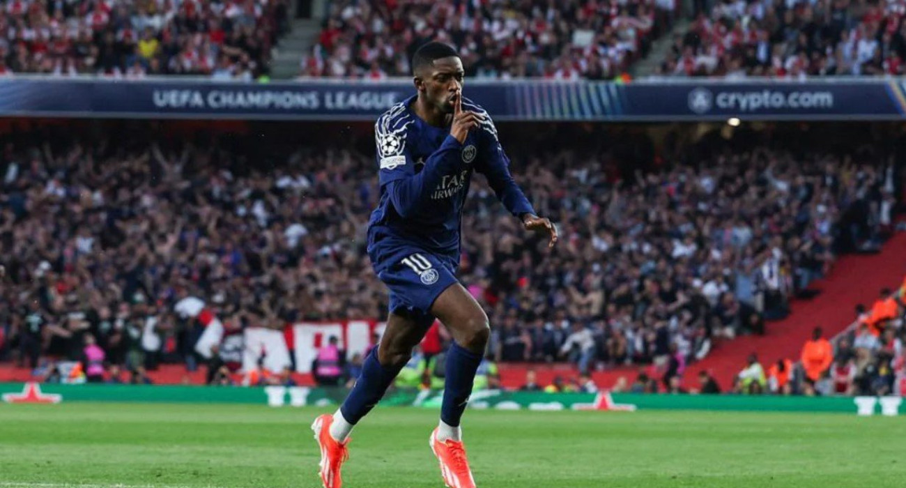 Ο Ουσμάν Ντεμπελέ σε αγώνα της Παρί / Πηγή: Imago