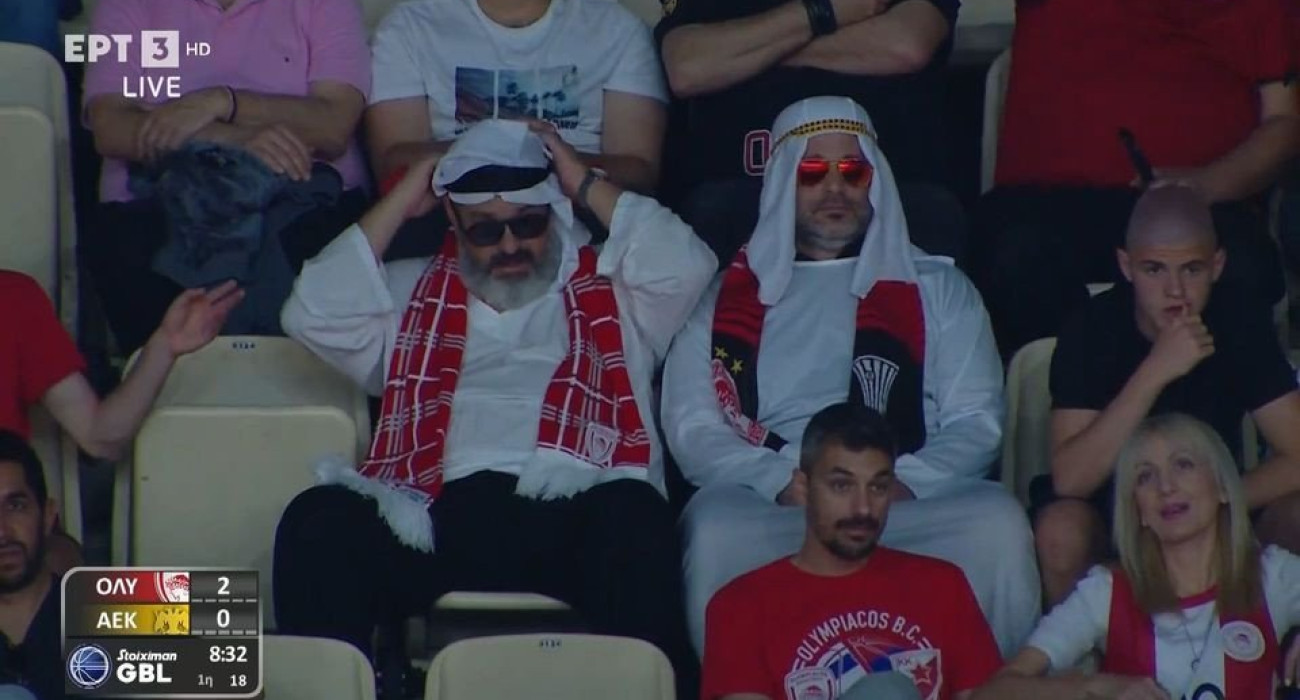 Οι «Άραβες του ΣΕΦ» πρωταγωνιστούν στη παρακάμερα του Ολυμπιακός - ΑΕΚ (video)