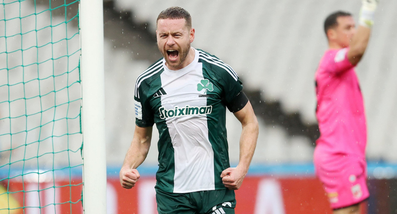 Ο Ίνγκι Ίνγκασον πανηγυρίζει το γκολ που σημείωσε στις 16 Φεβρουαρίου εναντίον του Βόλου - ΠΗΓΗ: ΙΝΤΙΜΕ