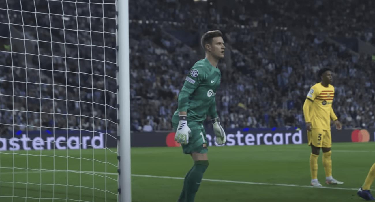 Ο Τερ Στέγκεν με τη φανέλα της Μπαρτσελόνα/ Screenshot