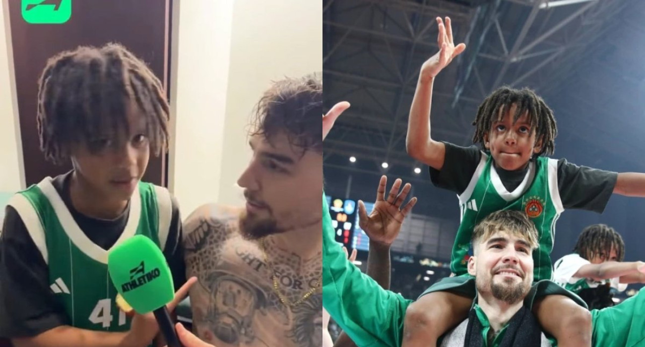 Απίθανος Χουάντσο με τον γιο του Γκραντ στην κάμερα του Athletiko: «Με τον μπαμπά σου είμαστε... bad boys» (video)