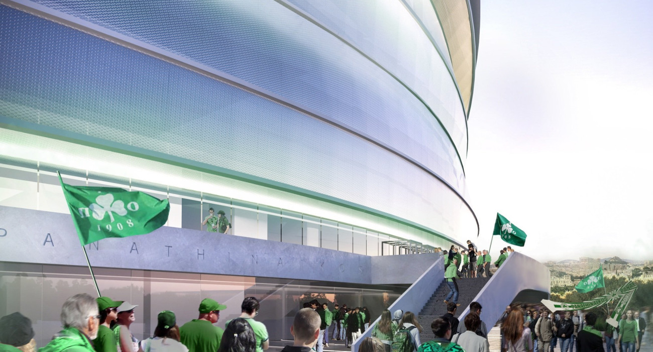 Η μακέτα με το νέο γήπεδο του Παναθηναϊκού στην περιοχή του Βοτανικού