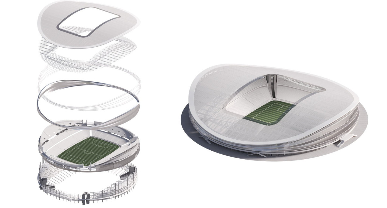 Η μακέτα με το νέο γήπεδο του Παναθηναϊκού στην περιοχή του Βοτανικού