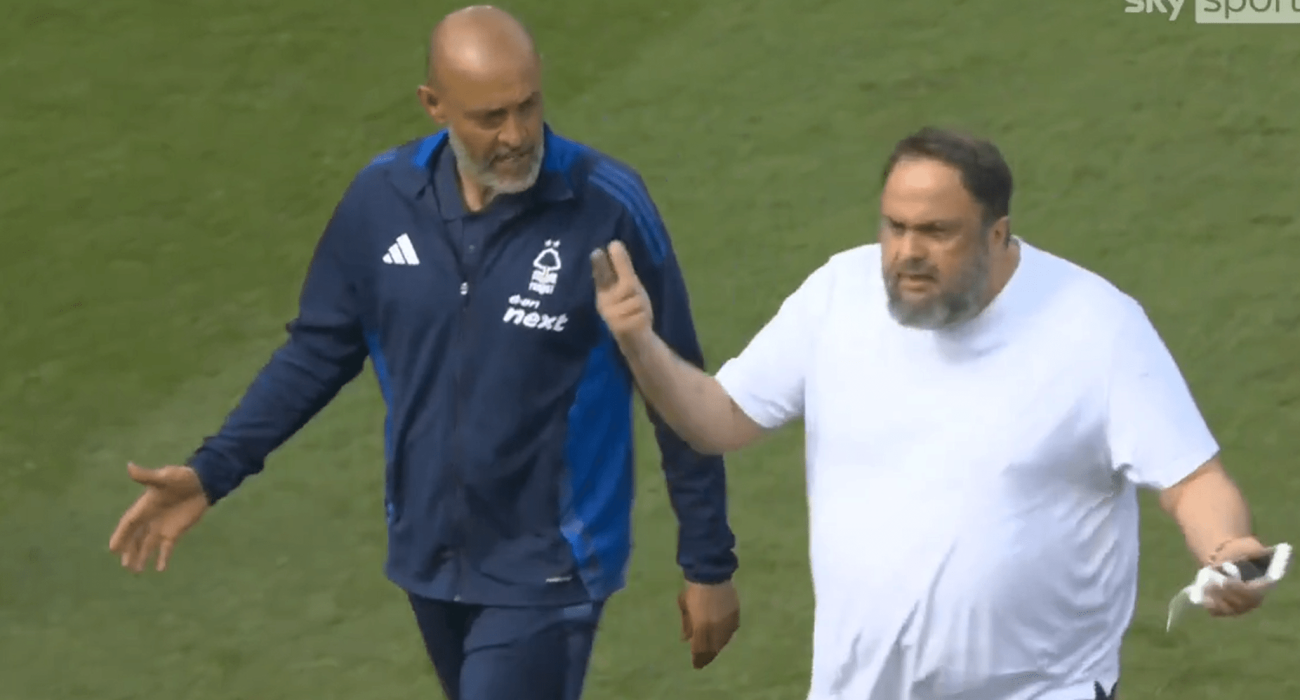 Ο Νούνο Εσπίριτο Σάντο με τον Βαγγέλη Μαρινάκη / Screenshot