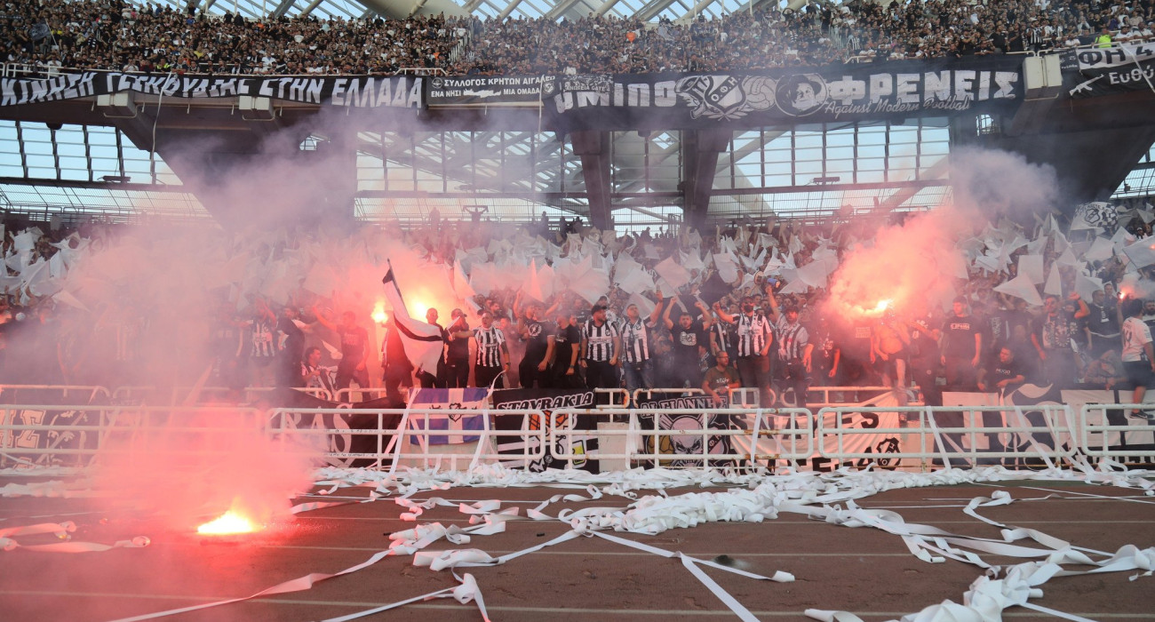 Ο κόσμος του ΟΦΗ στον τελικό Κυπέλλου Ελλάδας απέναντι στον Ολυμπιακό/ Πηγή: Eurokinissi