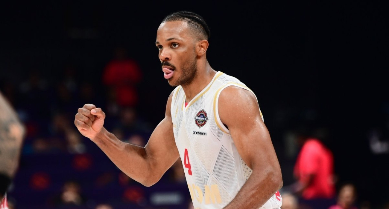 Ο Τζάρον Μπλόσομγκεϊμ με τη φανέλα της Μονακό στο Final Four του Άμπου Ντάμπι, Πηγή: Eurokinissi