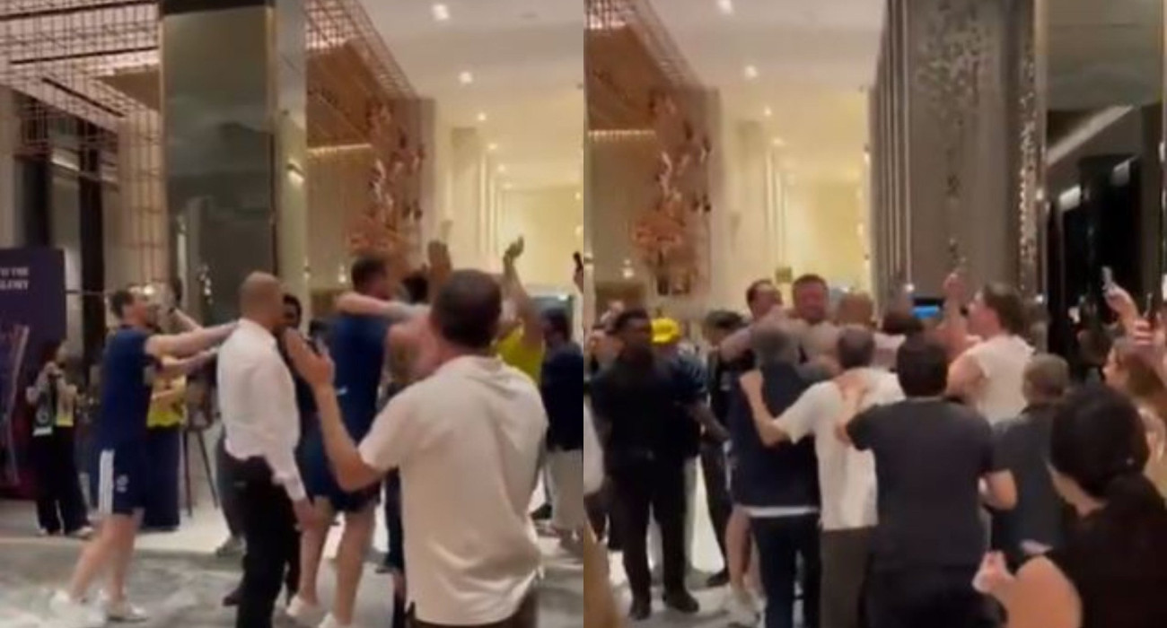 Αποθέωση για τους παίκτες της Φενέρ στο ξενοδοχείο (video)