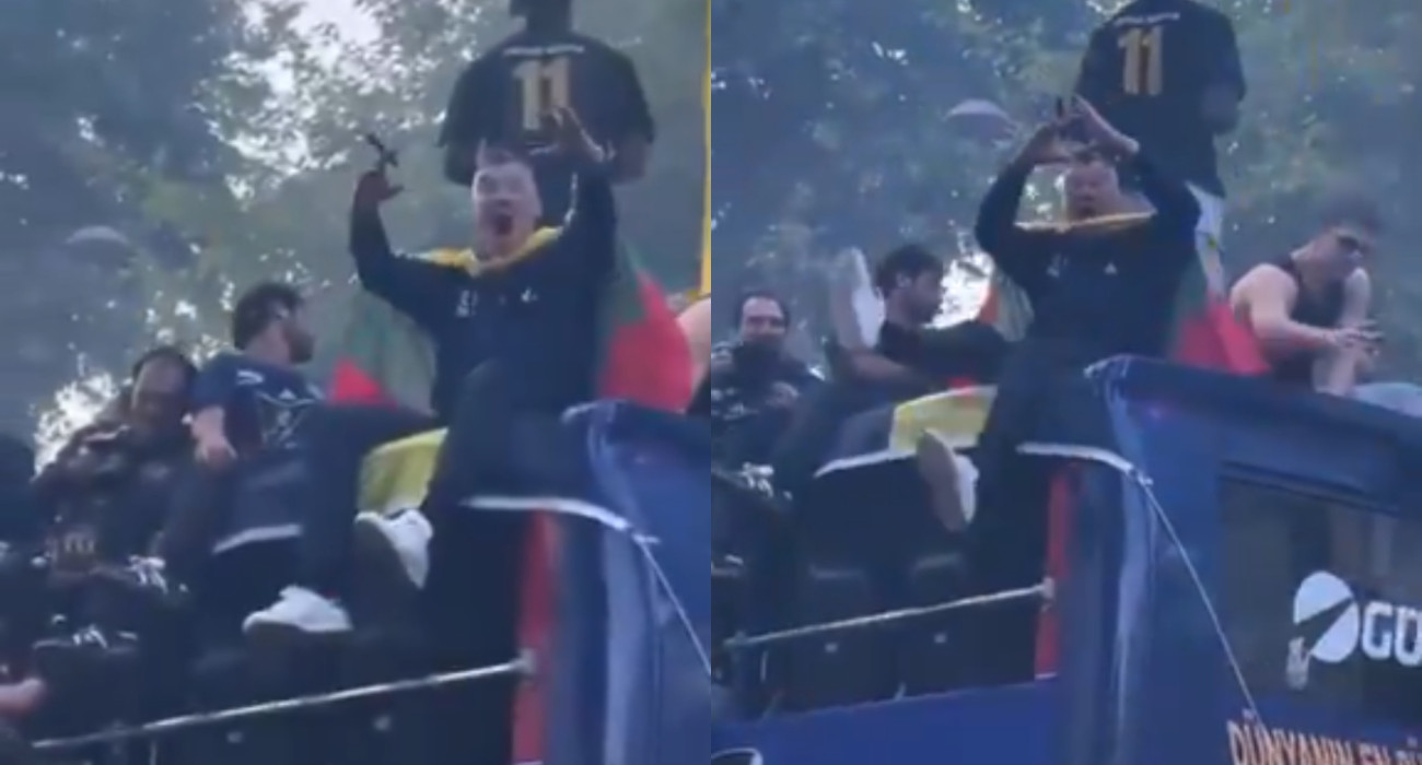 Επικό βίντεο: Ο Σάρας «τρελάθηκε» όταν είδε πρώην συμπαίκτη του στην παρέλαση της Φενέρμπαχτσε