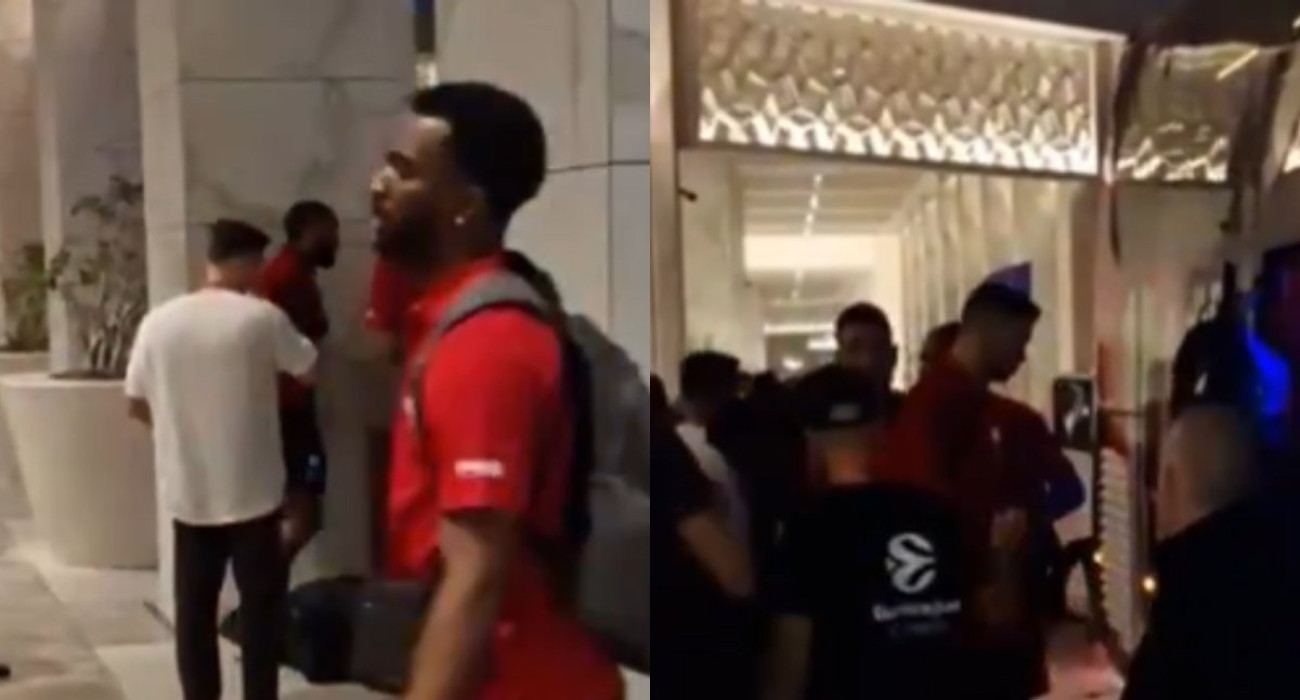 Η άφιξη του Ολυμπιακού στο ξενοδοχείο «Hilton» του Άμπου Ντάμπι - Αποκλειστικό video του Athletiko