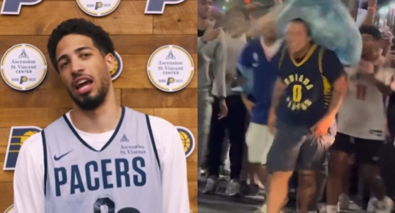 Ο Χαλιμπάρτον βρήκε τον φίλο των Πέισερς που τραμπούκισαν στη Νέα Υόρκη και τον κάλεσε στο Game 4