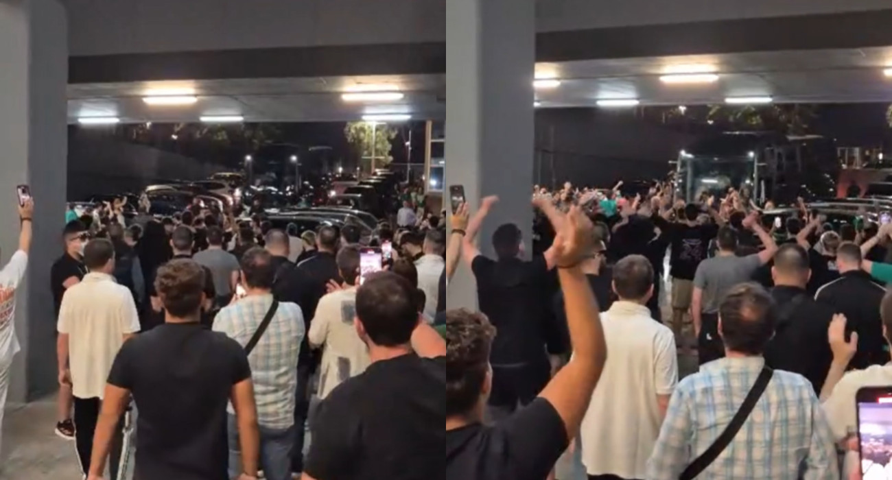 Περίπου 1.000 οπαδοί του Παναθηναϊκού στο ΟΑΚΑ - Αποθέωσαν την ομάδα (video)