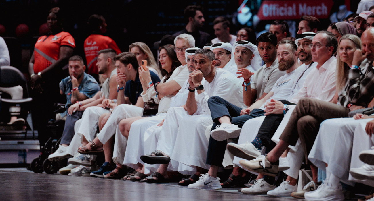 To Athletiko ταξίδεψε μέχρι το Dubai για να δει από κοντά το ματς με την Παρτιζάν / Πηγή: Dubai Basketball