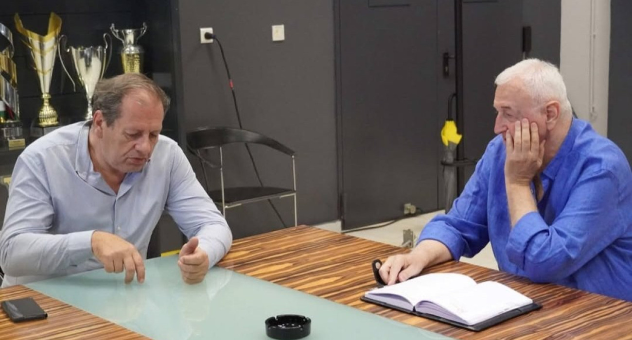 Συνάντηση Αγγελόπουλου-Σάκοτα στη Sunel Arena, έθεσαν το πλάνο της ΑΕΚ