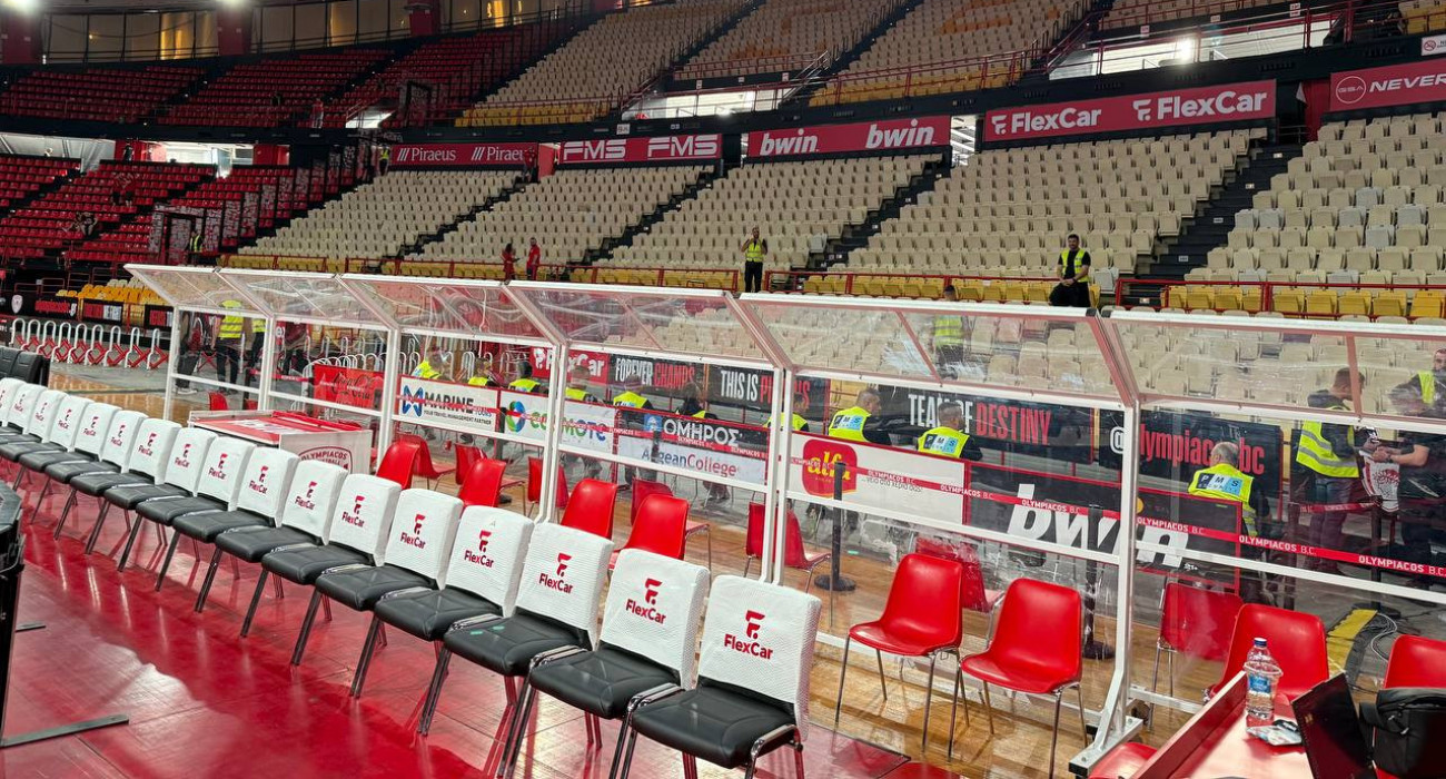 Εικόνες από τον πάγκο του Παναθηναϊκού στο ΣΕΦ (video)