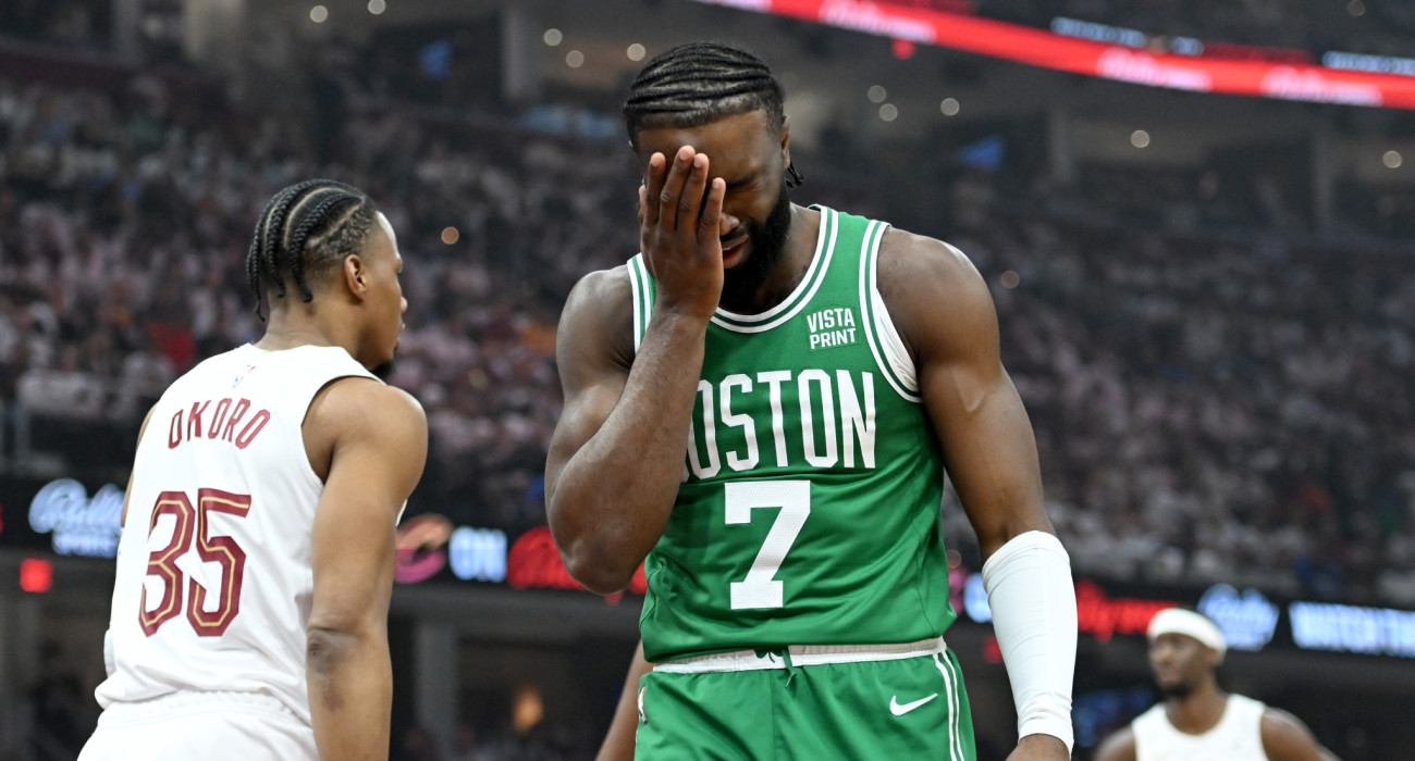 Ο Τζέιλεν Μπράουν με τη φανέλα των Σέλτικς Πηγή: Nick Cammett / Getty Images / Ideal Images