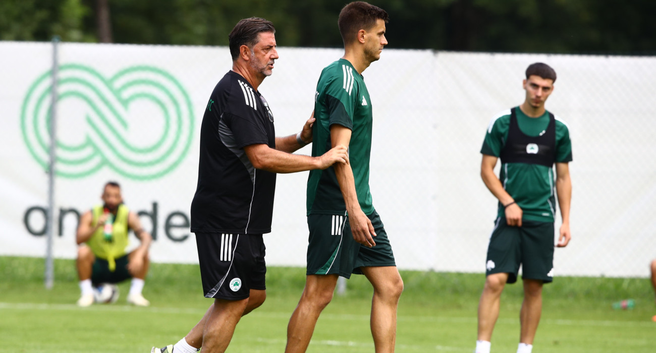 Ο Ρουί Βιτόρια με τον Άλεξ Γερεμέγεφ - ΠΗΓΗ: Eurokinissi