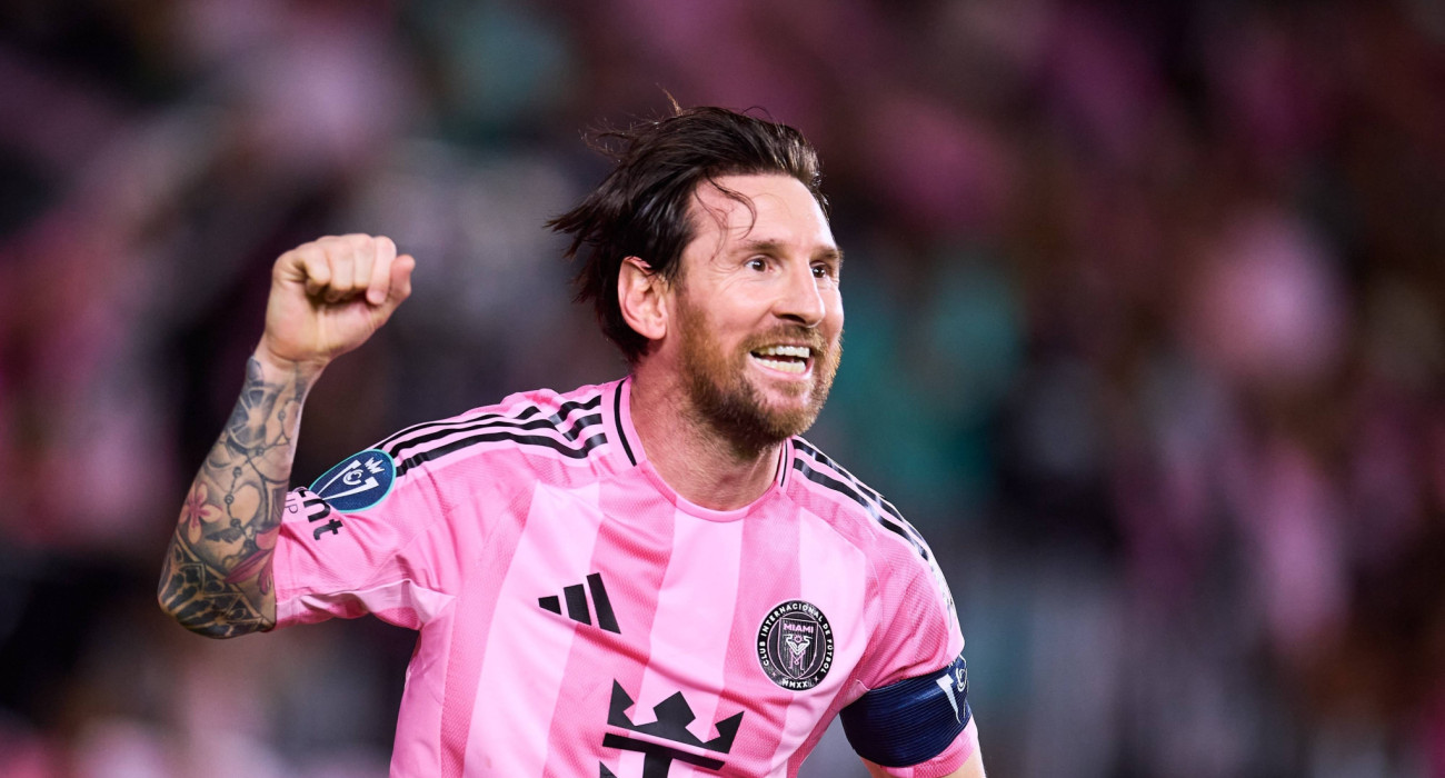 Ο Λιονέλ Μέσι πανηγυρίζει σε αγώνα της Ίντερ Μαϊάμι / Πηγή: Imago