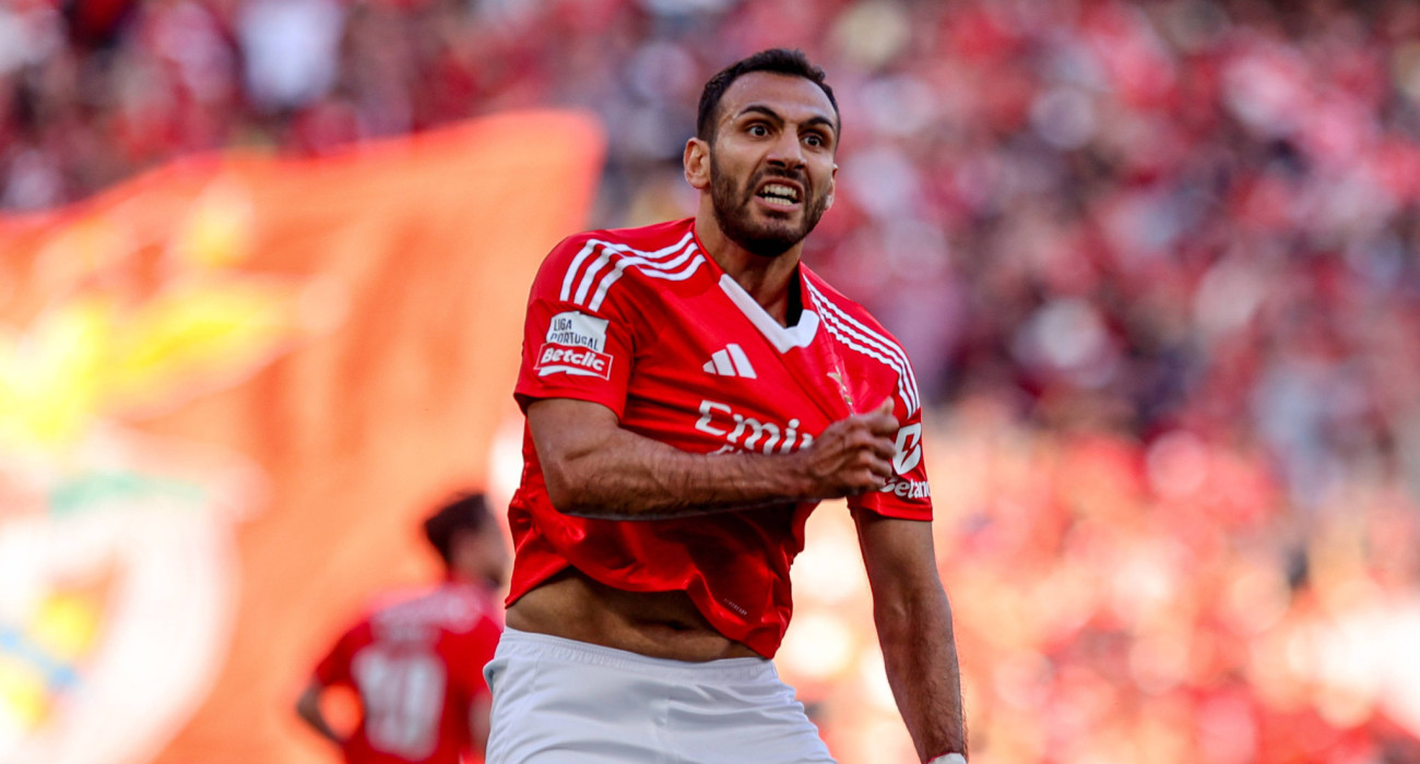 Ο Βαγγέλης Παυλίδης πανηγυρίζει με τη Μπενφίκα / Πηγή: Imago