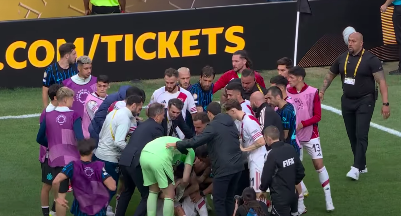 Απίστευτες σκηνές στη νίκη της Ίντερ επί της Ρίβερ – Ο Ακούνια πήρε στο κυνήγι τον Ντάμφρις (video)