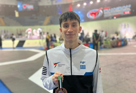 Άλλο ένα χάλκινο για το ελληνικό ταεκβοντό στην Φουτζέιρα  από τον Δημητρόπουλο