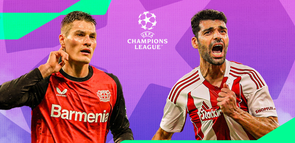 Live: Λεβερκούζεν - Ολυμπιακός για το Champions League