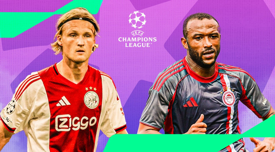 Live: Άγιαξ - Ολυμπιακός για το Champions League