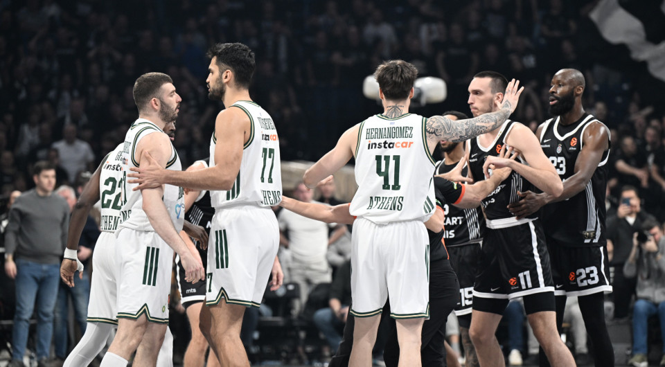 Θερμό επεισόδιο ανάμεσα σε Ρογκαβόπουλο και Λάκιτς - Αποβολή για τον Έλληνα φόργουορντ! (video)