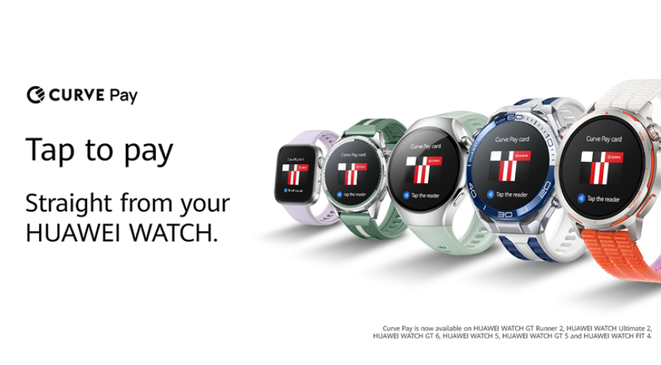 Η Huawei φέρνει ανέπαφες πληρωμές στα Smartwatches της με το Curve Pay