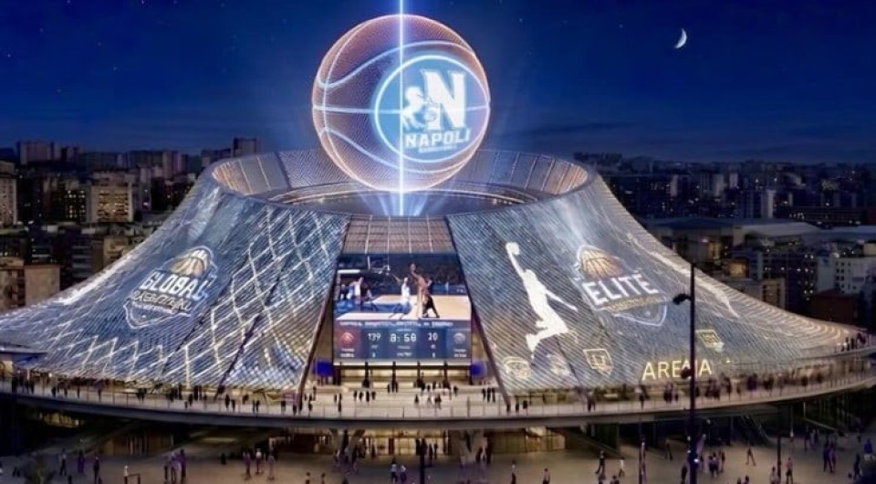 Αυτός είναι ο «Βεζούβιος»: Το υπερσύγχρονο γήπεδο που θέλει να χτίσει η Νάπολι για να μπει στην EuroLeague