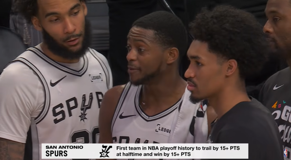 Από το -17 σε ιστορική ανατροπή: Οι Σπερς σπάνε τα κοντέρ και στα playoffs (video)