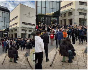 «Κιτρινομπλέ» απόβαση στο Ηράκλειο - Οπαδοί του Αστέρα ξεσήκωσαν την πόλη (vid)