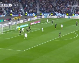 Φοβερό γύρισμα Καρέτσα και τρομερό πλασέ Κωνσταντέλια για το 0-1! (vid)